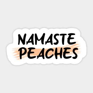 Namaste Peaches Sticker